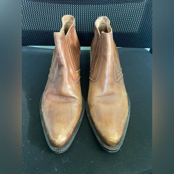 Nero Giardini Brown Leather Pointed Ankle Bootie Sz EU 36 US 6 - Picture 2 of 10